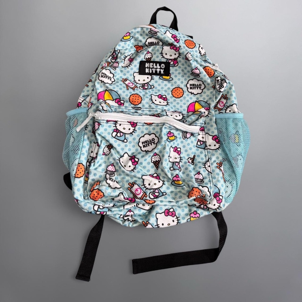 Hello Kitty Backpack - Light Blue and White